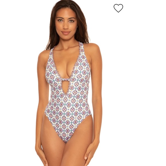 NWT BECCA BY REBECCA VIRTUE
Skylar Reversible Plunge One Piece Swimsuit - Picture 3 of 16